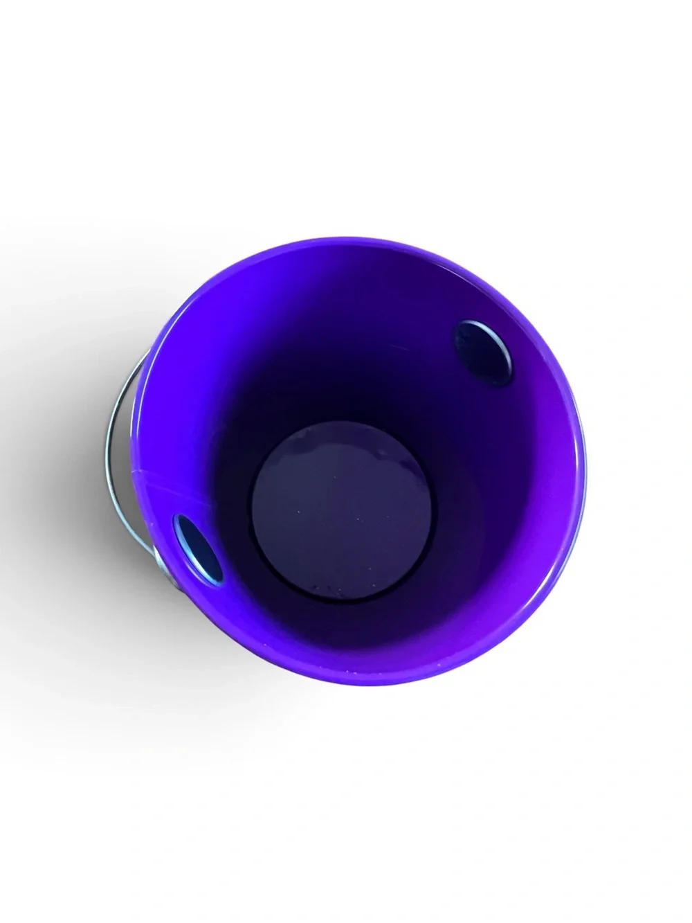 Small Purple Moon & Stars Metal Pail Bucket